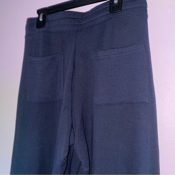 Quince Size XS Modal Sweatpants Wide Leg Crop Navy Pull On - Picture 5 of 8